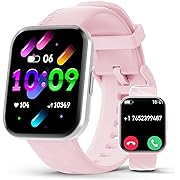 Photo 1 of Smart Watch for Women, 1.96" Fitness Smartwatch for Android iOS (Answer/Make Call), Activity Trackers with 100+ Sport Modes, Step, Calorie, Heart Rate and Sleep Monitor, Voice Assistant, Pink