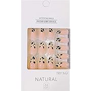 Photo 1 of 24Pcs Press on Nails Short Almond Fake Nails 