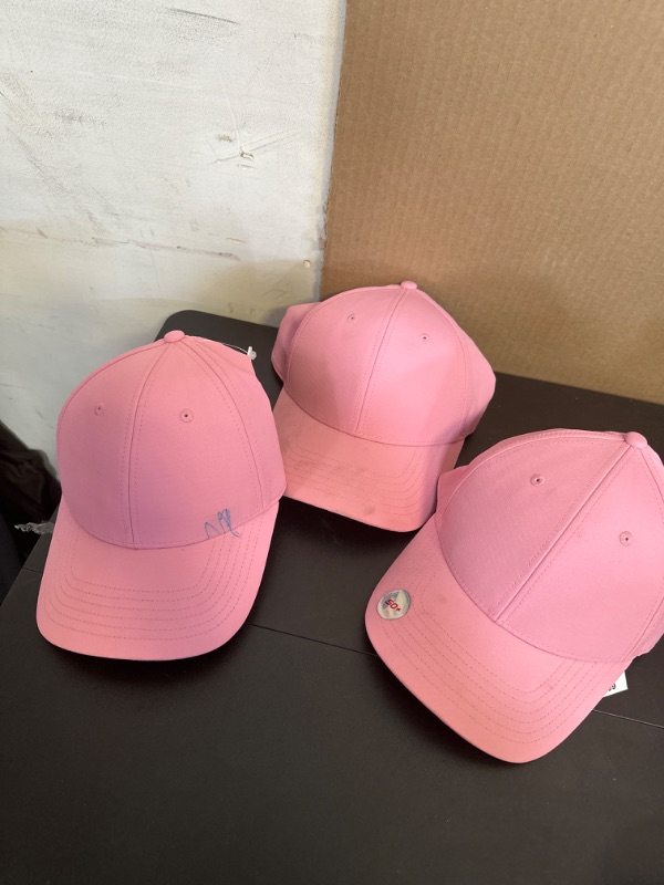 Photo 1 of 3Pack Baseball Caps Pink