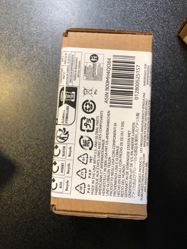Photo 2 of Amazon Basics 60-Pack Hearing Aid Size 312 Zinc-Air Batteries, 1.45 Volt, Brown Tab, 4-Year Shelf Life
