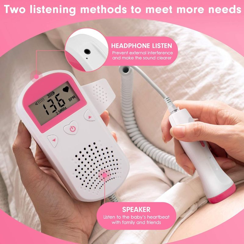 Photo 1 of Accessories for Baby Monitor Pregnancy, Portable Doppler Fetal Heart Rate Monitor Accessories for Home Use 
