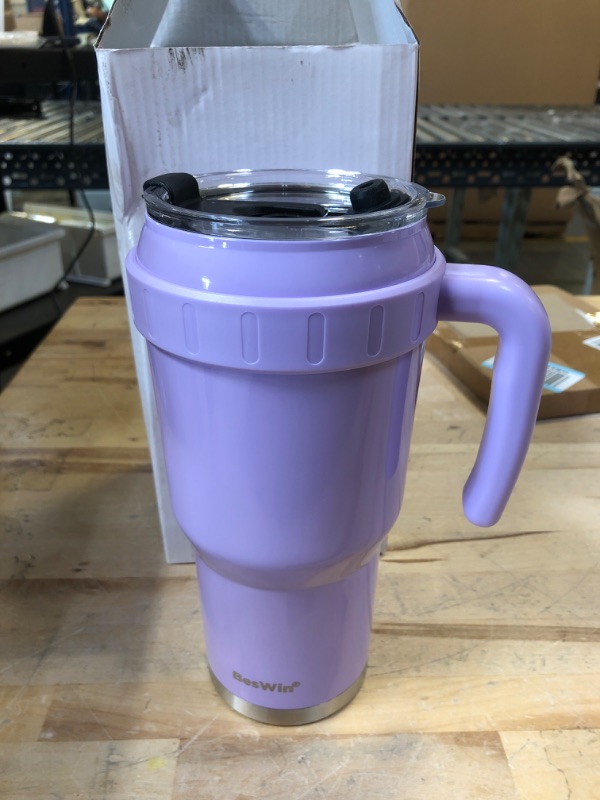 Photo 2 of +++MISSING STRAW+++ BESWIN 40 OZ PURPLE TUMBLER 