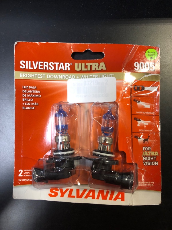 Photo 2 of SYLVANIA 9005 SilverStar Ultra High Performance Halogen Headlight Bulb, (Contains 2 Bulbs)
