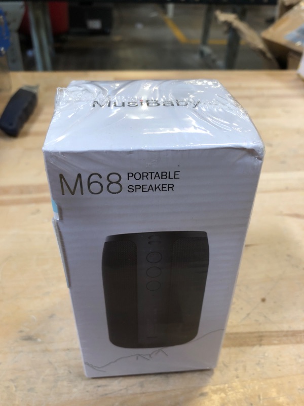 Photo 2 of FACTORY SEALED +++ Bluetooth Speaker,MusiBaby Speaker,Wireless,Outdoor, Waterproof,Portable Speaker,Dual Pairing, Bluetooth 5.0,Loud Stereo,Booming Bass,1500 Mins Playtime for Home&Party,Gifts Speaker(Blk)
