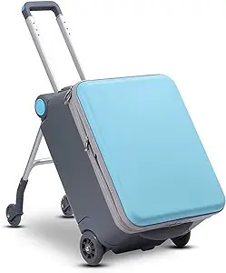 Photo 1 of Children's Trolley Can Ride Kid's Ride-On Suitcase in-Flight Bed - Help Your Child Relax Sleep on The Plane -Best for Ages 3-7 Pink (Blue)
