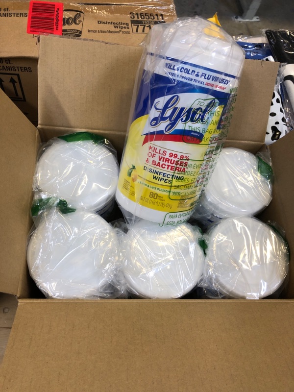 Photo 2 of 6/80 CT CANISTERS LYSOL DISINFECTING WIPES 