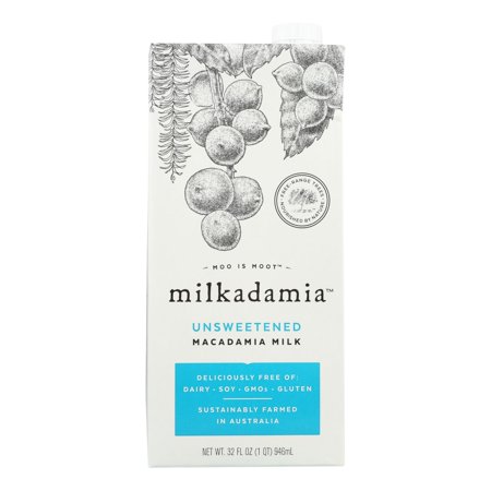 Photo 1 of (6 Pack)Milkadamia Unsweetened Milk 32 Fl Oz - BB 06/13/24