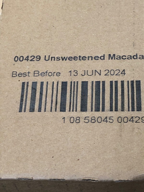 Photo 2 of (6 Pack)Milkadamia Unsweetened Milk 32 Fl Oz - BB 06/13/24