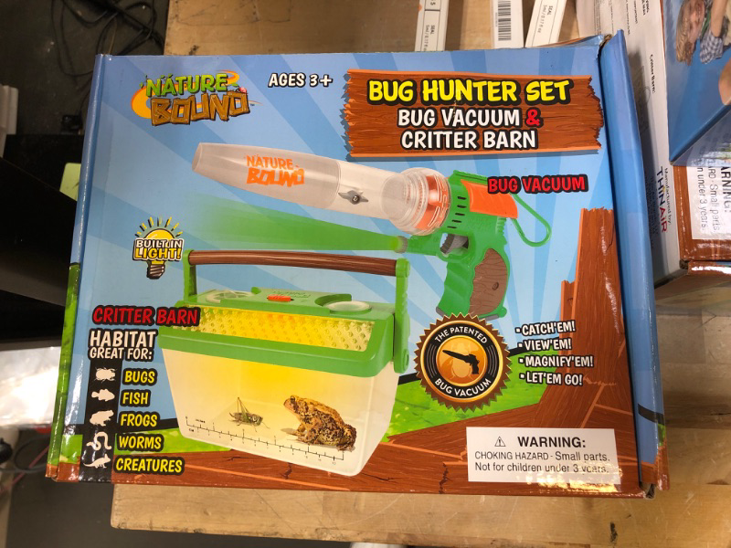 Photo 2 of Nature Bound Bug Catcher Vacuum with Light Up Critter Habitat Case for Backyard Exploration - Complete Kit for Kids Includes Vacuum and Cage, Green