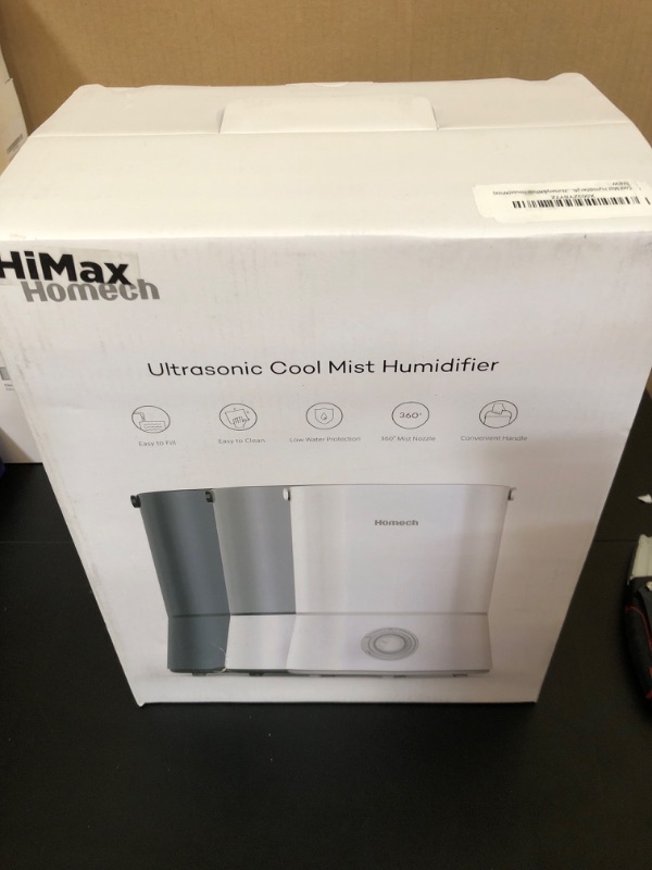 Photo 1 of Cool Mist Humidifier,(4L Water Tank) Quiet Ultrasonic Air Humidifiers for Bedroom&Large Room/Adjustable/360 Rotation Nozzle/Auto-Shut Off Humidifiers for Babies Nursery&Whole House(White)