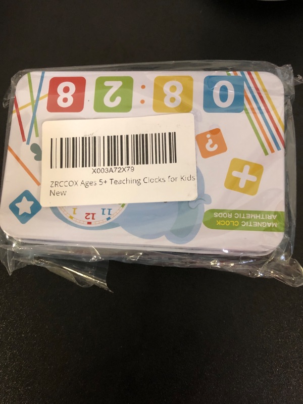 Photo 1 of Preschool Learning Toy Box, Math Educational/Time Tool, 50 Counting Sticks/33 Pieces Magnetic Number Cards, Ages 5+ Teaching Clocks for Kids, Montessori Toys for Toddler 3 4 5 6 Year Old Gift With clock