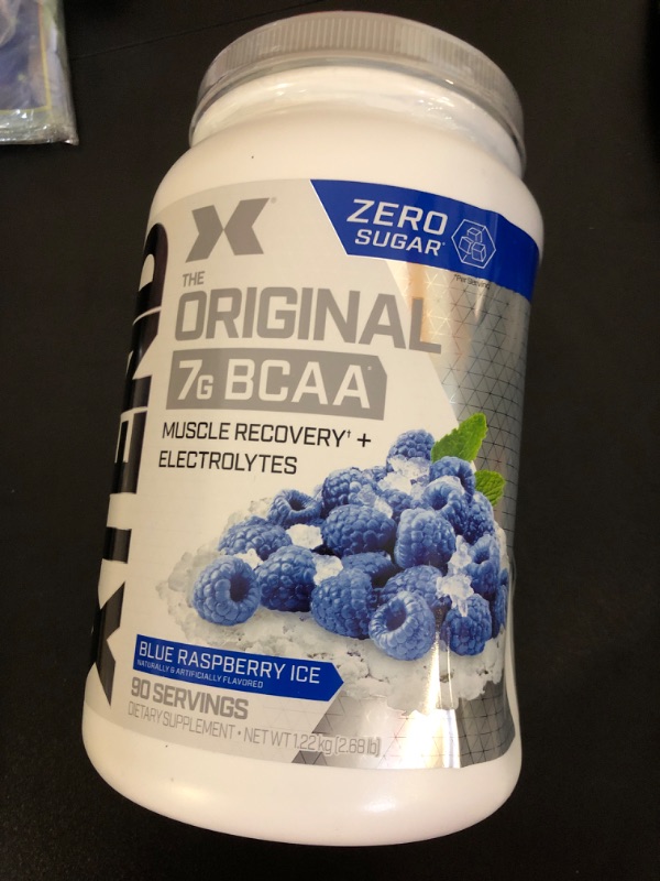 Photo 2 of XTEND Original BCAA Powder Blue Raspberry Ice | Sugar Free Post Workout Muscle Recovery Drink with Amino Acids | 7g BCAAs for Men & Women | 90 Servings Blue Raspberry 90.0 Servings (Pack of 1)