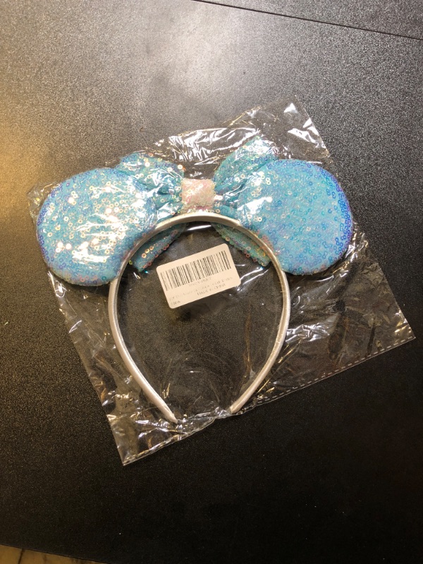 Photo 1 of blue mickey mouse sparkly ears 