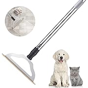Photo 1 of 47“ Adjustable Long Handle Carpet Rake Pet Hair Remover, Reusable Large Metal Lint Remover Brush for Embedded Fur Removal from Low Pile Rugs Stairs, Carpet Brush Scraper Dog Cat Hair Remover Broom