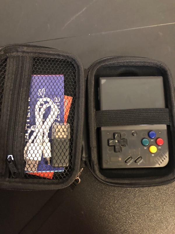 Photo 2 of Miyoo Mini Plus Handheld Game Console with Storage Bag, 3.5 Inch Open Source Retro Game Console, Built in 64G TF Card & 10000+ Classic Games, Support WiFi