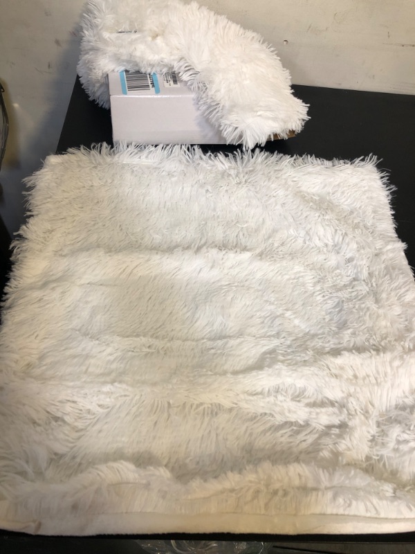 Photo 1 of 2Pcs  19X19 inch Decor Pillow Covers -White