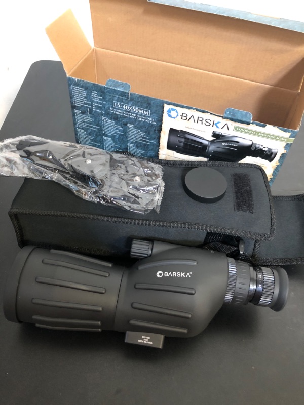 Photo 2 of BARSKA 15-40x50 Colorado Spotting Scope , Black