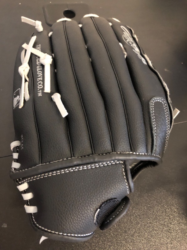 Photo 3 of Rawlings | RSB Slowpitch Softball Glove Series | Multiple Styles Right Hand Throw 14 inch - Basket Web Black/Gray