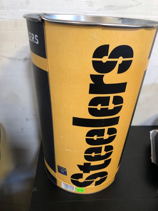 Photo 2 of 1pc Wincraft Pittsburgh Steelers Trash Can