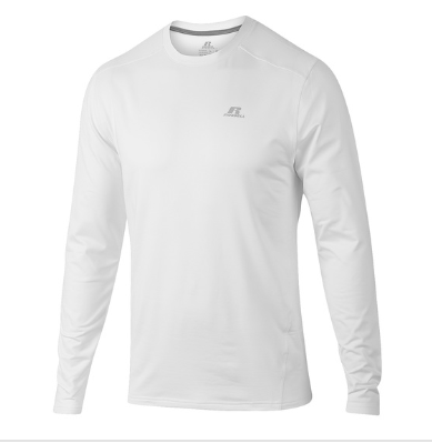 Photo 1 of Size L---Russell Athletic Men's Long-Sleeve Arctic Fitted Crew Shirt