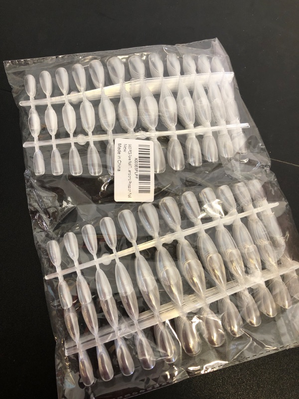 Photo 2 of 960 PCS Nail Tips, 12 Sizes Medium Almond Nail Tips, Numbered 0-11 Full Cover False Nail Tips, Soft Gel Nail Tips, Clear Acrylic Nail Tips Extension