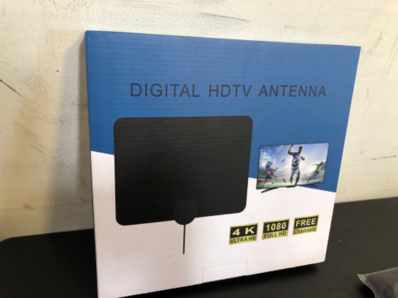 Photo 2 of TV Antenna Indoor for Local Channels - 4K HD Amplified Digital HDTV Antenna with Signal Booster - 360° Long Reception Antenna Support All Types TV