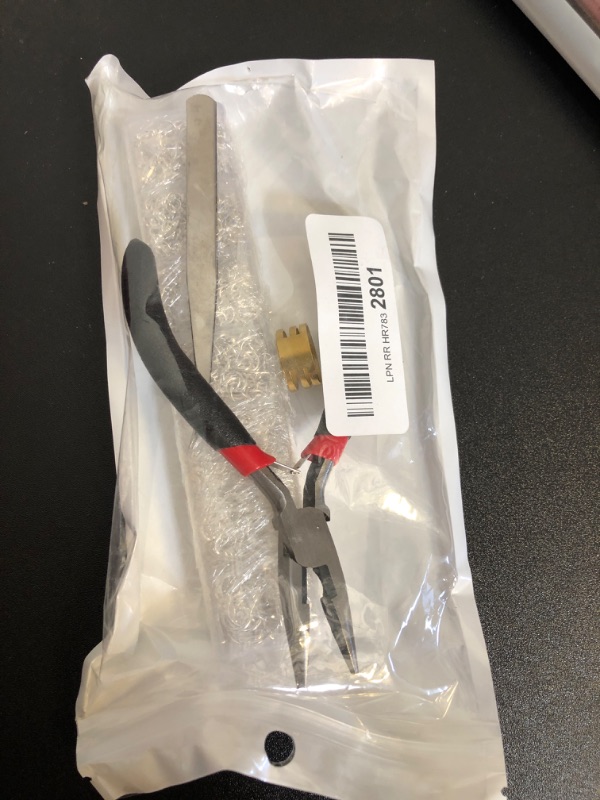 Photo 1 of Jump Rings for Jewelry Making Kit, 1500pcs Jewelry Repair Kit for Necklace Bracelet, Lobster Clasps and Closures Repair Supplies Kit with Pliers Tweezers-Silver