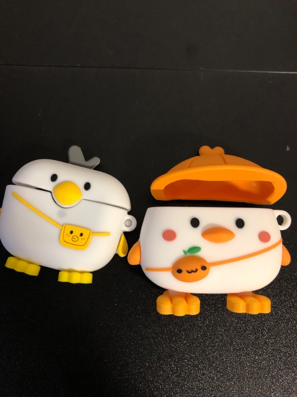 Photo 1 of [2 Pcs] Wifantien 3D Cute Duck+Chick Case for AirPod Pro Case,3D Cute Cartoon