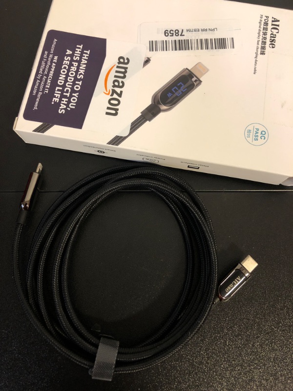 Photo 1 of AICase USB C to L ightning Cable, 4FT Charging Syncing Cord with LED Display Compatible with iPhone 13 13 Pro 12 Pro Max 12 11 X XS XR 8 Plus, AirPods Pro, Supports Power Delivery (4ft)