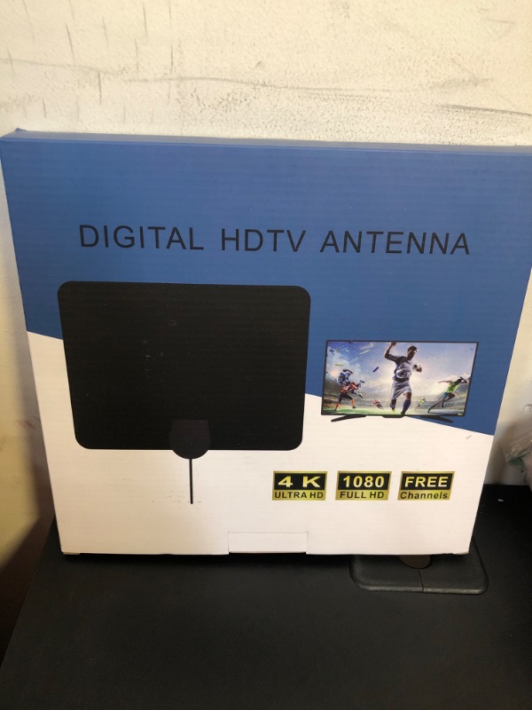 Photo 2 of TV Antenna Indoor for Local Channels - 4K HD Amplified Digital HDTV Antenna with Signal Booster - 360° Long Reception Antenna Support All Types TV