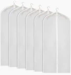 Photo 1 of 5Pack Dress Bags for Gowns Long 65" Garment Bags---White