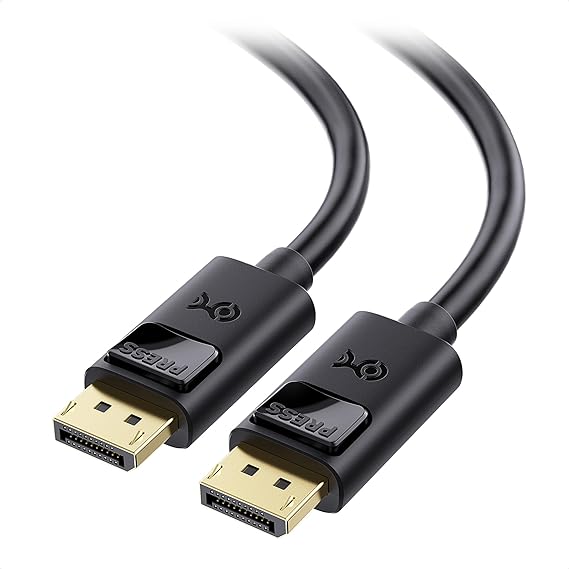 Photo 1 of Cable Matters 4K DisplayPort to DisplayPort Cable, Computer Monitor Cable 6 ft, 4K@60Hz, 2K@144Hz, Display Cable, Male to Male Display Port Cable, Gold-Plated DP to DP Cable 6 Feet