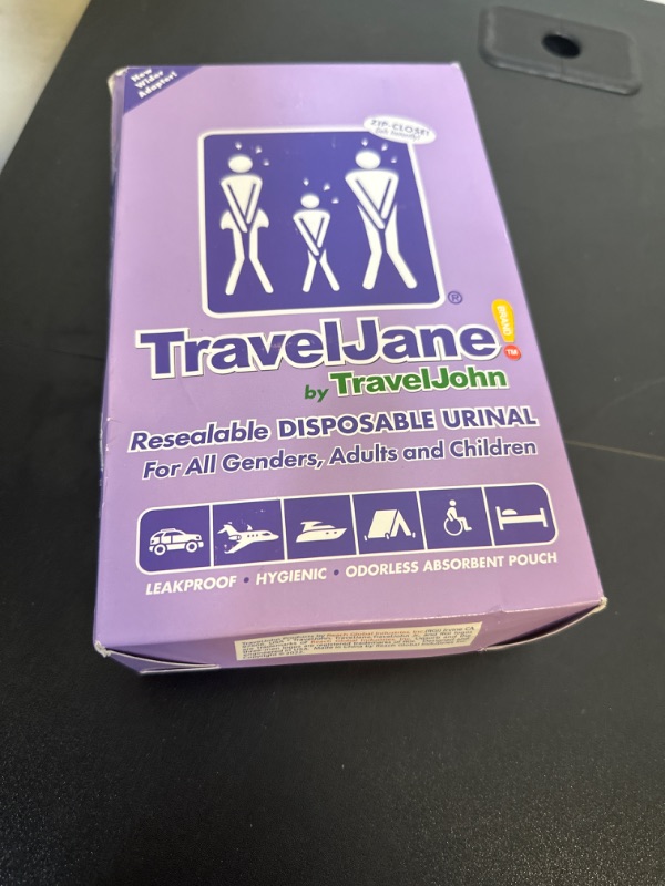 Photo 2 of TravelJane Resealable Disposable Urinal (TJ1T-C) - 6 Pack for All Genders, Adults, and Children