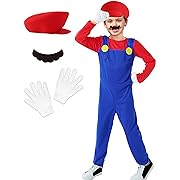 Photo 1 of Size XS--SALACOOL Halloween Costume for Kids-Halloween Plumber Costume for Boys with Accessory