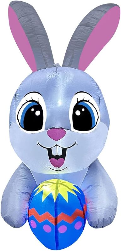 Photo 1 of ++UNABLE TO TEST +++ 4 Ft Easter Bunny Inflatable Outdoor Decorations Bunny Blow Up  