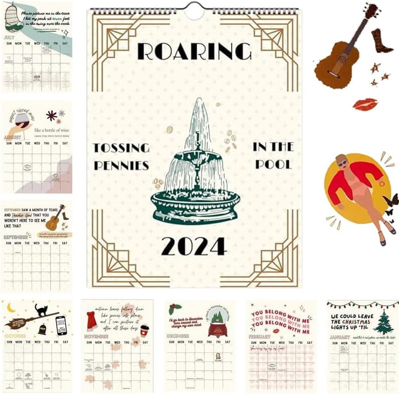 Photo 1 of 2024 Roaring Twenties Calendar Wall Calendar