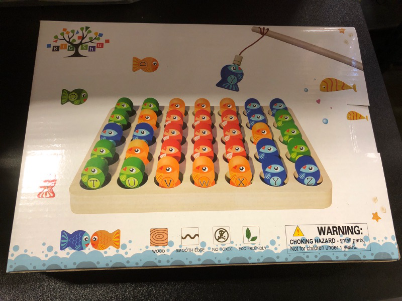 Photo 2 of Educational Magnetic Fishing Toy for Ages 2+ - Letters, Numbers, STEM Learning