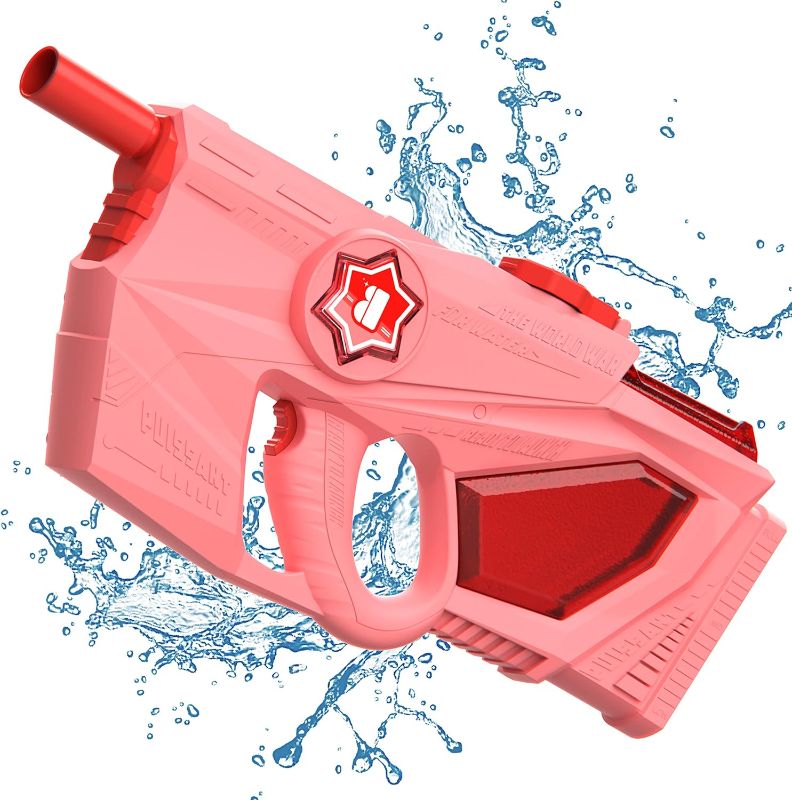 Photo 1 of Bellochiddo Electric Water Gun - Automatic Water Blaster Gun with 900CC Large Capacity & 40FT Shooting Distance, Kids Squirt Guns with Rechargeable Battery, Summer Pool Toys for Boys Girls
