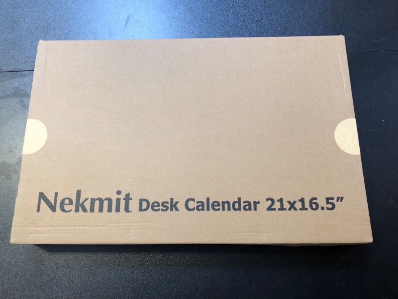 Photo 2 of Nekmit Large Desk Calendar 2024 with Desk Protecting Pad, Runs From Now - December 2024, Office Supplies 22" x 17" Desk Pad Calendar for Life Planning or Organizing White