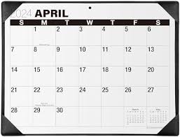 Photo 2 of 2024-2025 Large Desk Calendar with Desktop Mat, Nekmit Large Print Desk Pad Calendar 21" x 16.5" Runs From Now to June 2025, Monthly Calendar for Home and Office, Black
