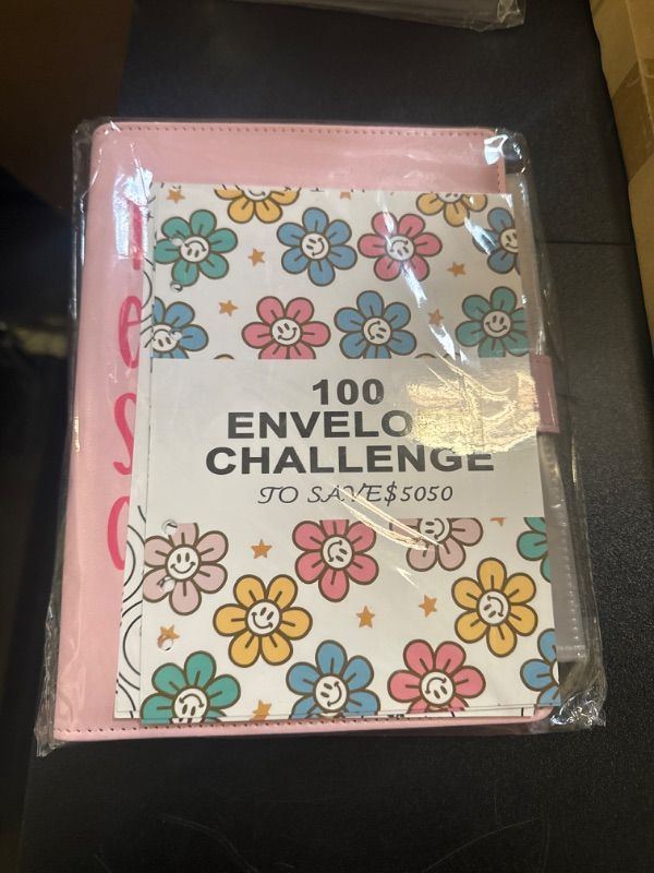 Photo 2 of 100 Envelopes Challenge Binder,Savings Challenge Binder,Easy and Funny Way to Save $5,050, A5 Money Saving Budget Binder with Cash Envelopes(Pink)