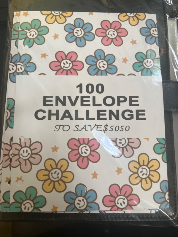 Photo 2 of 100 Envelopes Challenge Binder,Savings Challenge Binder,Easy and Funny Way to Save $5,050, A5 Money Saving Budget Binder with Cash Envelopes(