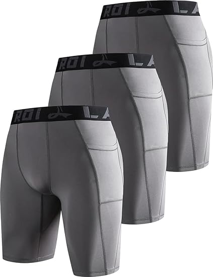 Photo 1 of SIZE XL LAFROI Men's Quick Dry Cool Compression Fit Tights Shorts Waistband-YSK09