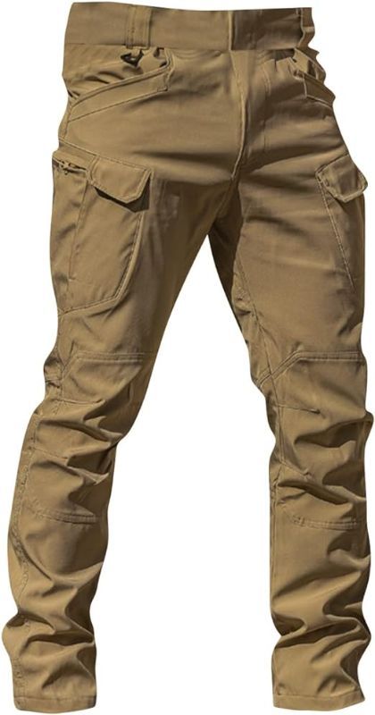 Photo 1 of Cargo Pants for Men Stretch Pants City Special Service Pants Military Fan Ix7 Multi Pocket Overalls Pants  XL 