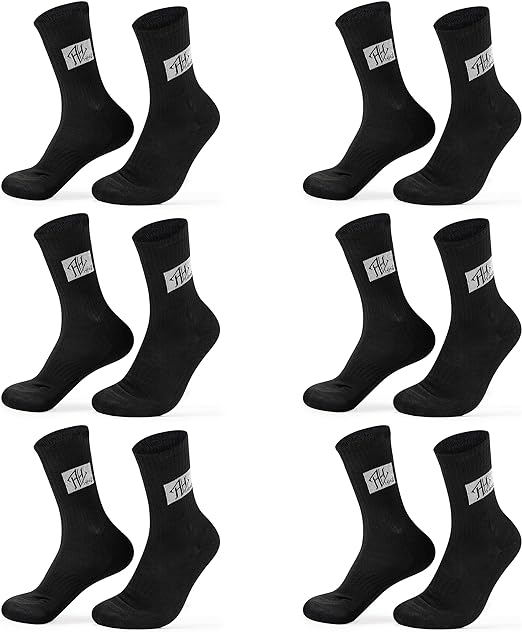 Photo 1 of Mens 6-Pack Compression Running Crew Socks Winter Warm Socks Comfort Cushion Moisture Wicking Athletic Hiking Sock
SIZE 8-12.5