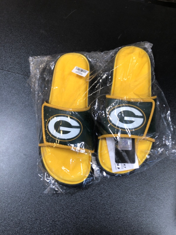 Photo 2 of FOCO Green Bay Packers NFL Mens Foam Sport Slide - L