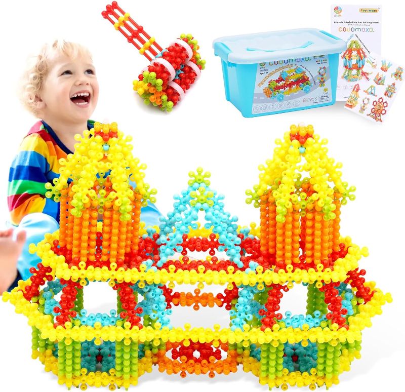 Photo 1 of COUOMOXA Building Blocks STEM Toy: Interactive Educational Playset for Creative Learning - Perfect for Boys & Girls Ages 3+ 500PCS 
