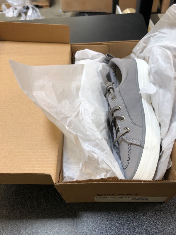 Photo 2 of Sperry Men's Crest Vibe Washable Leather Sneaker 6 Grey