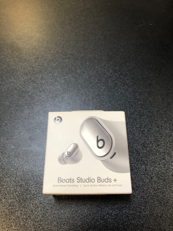 Photo 3 of Beats Studio Buds + | True Wireless Noise Cancelling Earbuds, Enhanced Apple & Android Compatibility, Built-in Microphone, Sweat Resistant Bluetooth Headphones, Spatial Audio - Cosmic Silver

