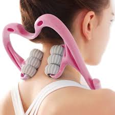 Photo 1 of Neck Massager Roller,Handheld Massager with 6 Balls Massage Point, Neck Pain Relief Massager for Deep Tissue in Neck, Back, Shoulder, Waist, and Legs
